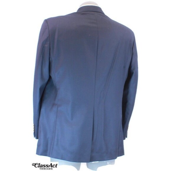 Lauren Ralph Lauren Pure New Wool Gold 2 Button Blazer Sport Coat Jacket 42R - Picture 5 of 11